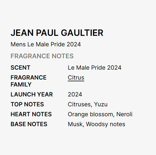 Jean Paul Gaultier Le Male Pride Edition  125ml