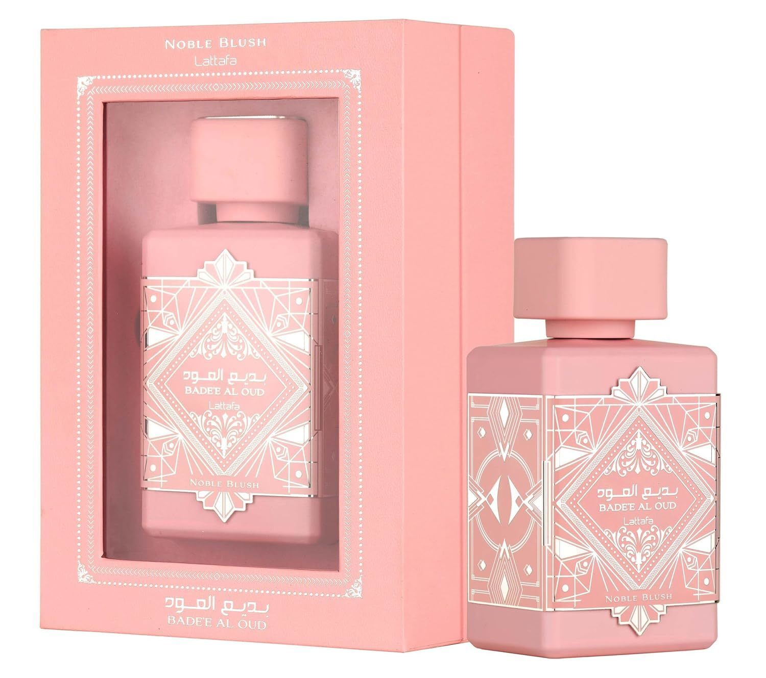 Lattafa Bade'e Al Oud Noble Blush for Unisex Eau de parfum Spray, 3.4 Ounce / 100 Ml